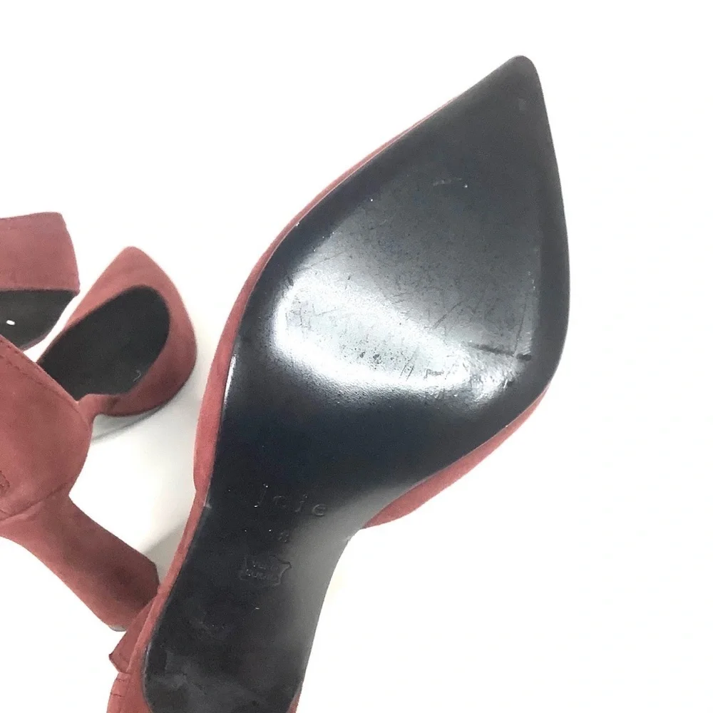Joie | aglet Mary Jane pointed toe pump heel